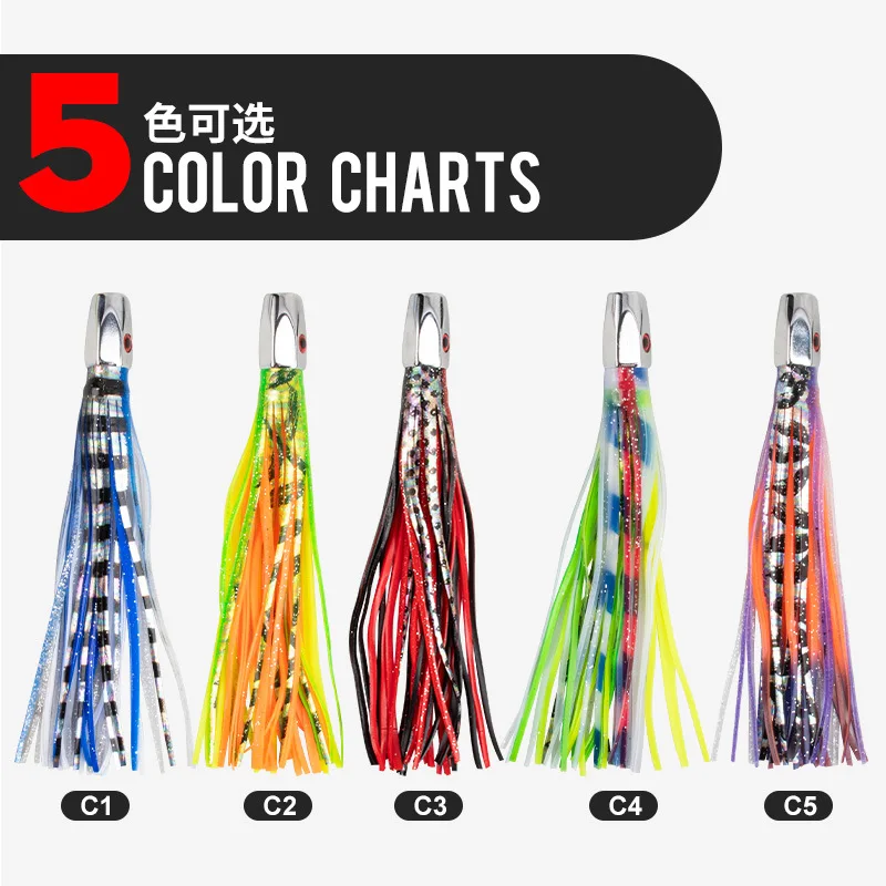 Suqid Señuelo marlin de cobre para aguas profundas - brillo UV - imagen 4