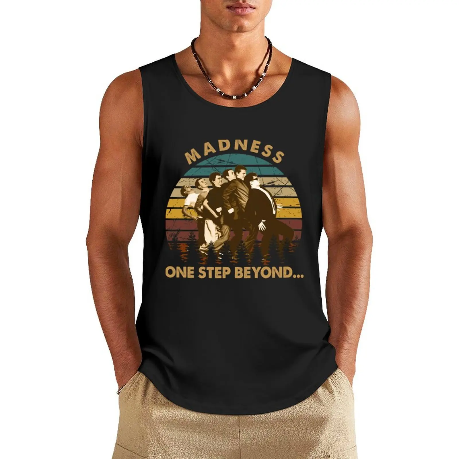 

The madness retro band gift Tank Top Top summer Gym wear