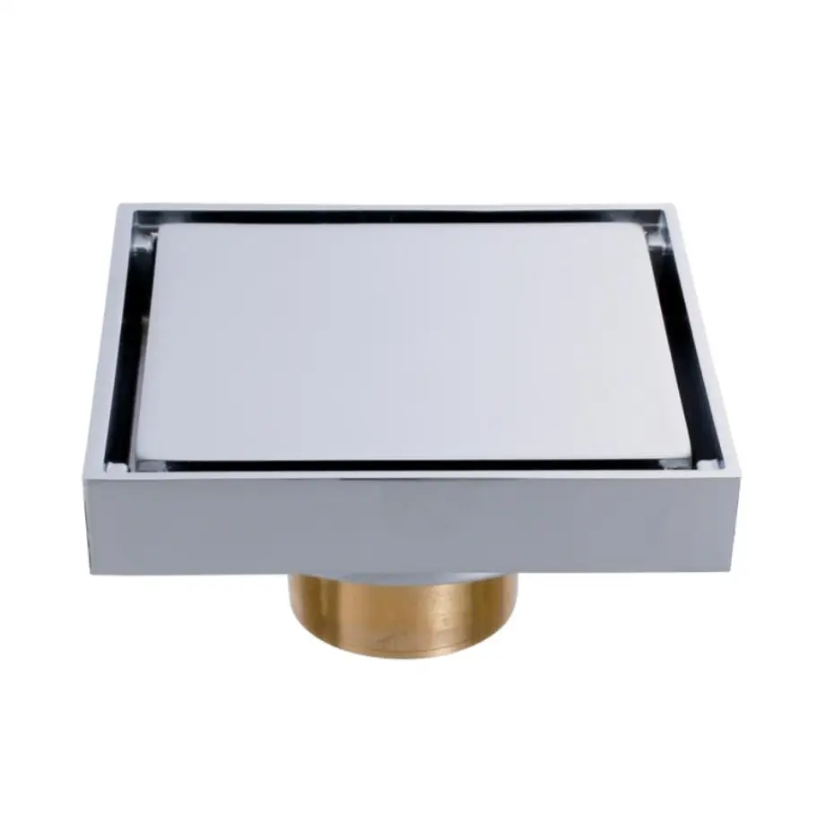 Copper Hidden Bathroom Anti-Odor Floor Drain, Brass Retro Bathroom Insect-Proof Drainage, Full Copper Kitchen and Balcony Draina