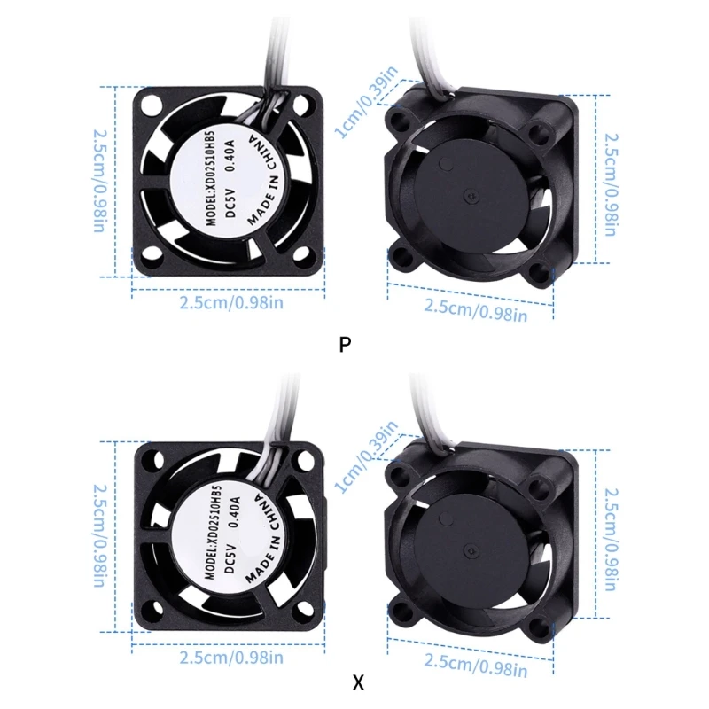 مروحة التبريد الطابعة الجزء 2510 5V التبريد مروحة هيدروليكية مروحة 25x25x10mm التبريد #6