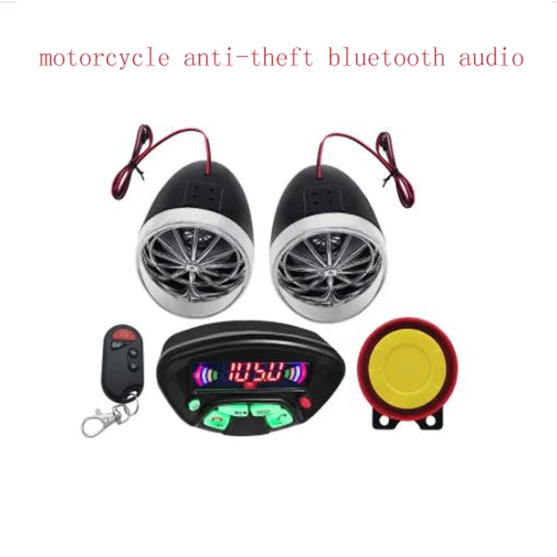 

Motorcycle Audio Hands-free Calling Bluetooth Speaker Waterproof FM MP3 Motorcycle Anti-theft Audio