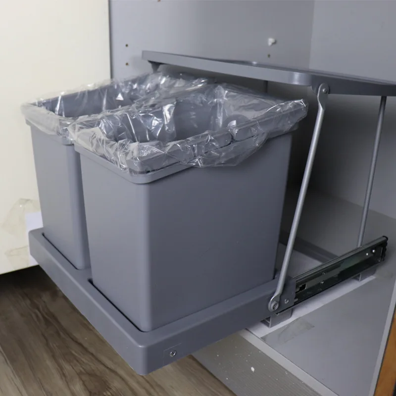 Cabinet Sink Cabinet Unscrew The Connecting Door Embedded Cabinet Hide The Bottom of The Kitchen Vegetable Basin Trash Can