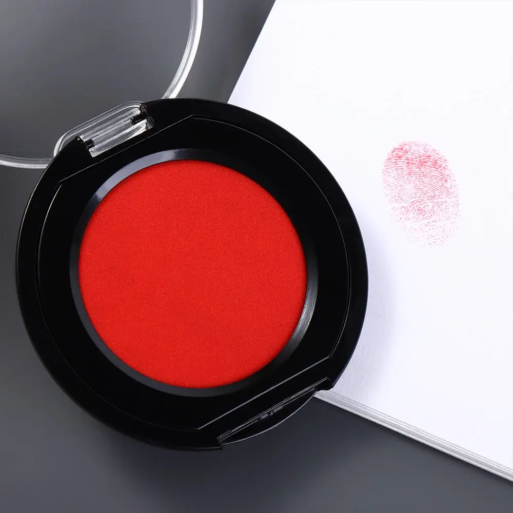 Red Blue Black Mini Fingerprint Ink Pad Quick-drying Clear Stamping Thumbprint Ink Pad Anti-Fake For Notary Signing Inkpad