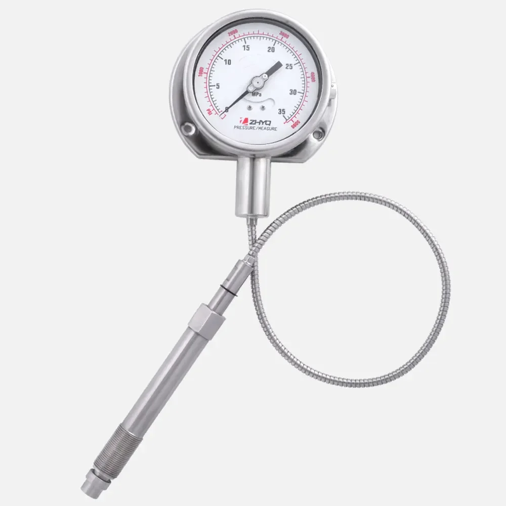 

Remote Type 0~5V; 0~10V; 4-20mA Output Flexible Melt Pressure Gauge With Different Output Function