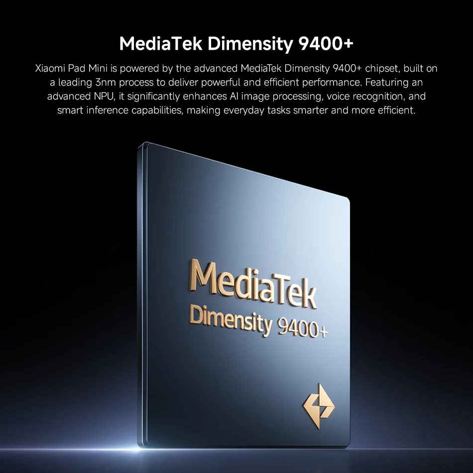 الإصدار العالمي من Xiaomi Pad Mini 8.8 بوصة 3K 165 هرتز أبعاد العرض 9400+ Mi Tablet بطارية 7500 مللي أمبير في الساعة 67 وات HyperCharge