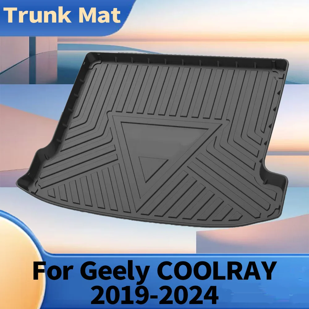 

For Geely COOLRAY 2019-2024 Cargo Liner All-Weather TPE Non-slip Trunk Mats Waterproof Boot Tray Trunk Carpet
