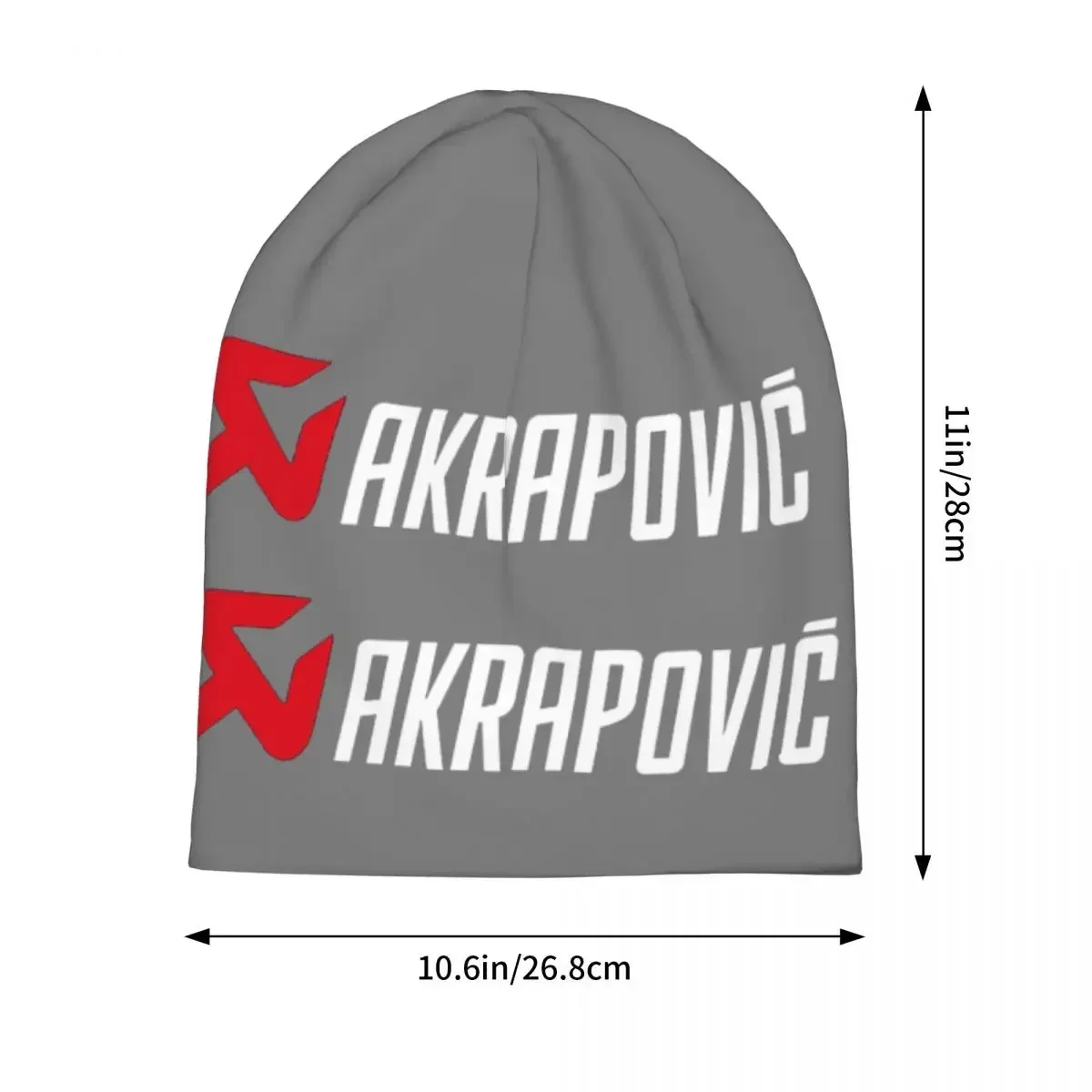 Akrapovics Logo AKS Motorcycle Exhaust Warm Knitted Cap Hip Hop Bonnet Hat Autumn Winter Outdoor Beanies Hats for Unisex Adult