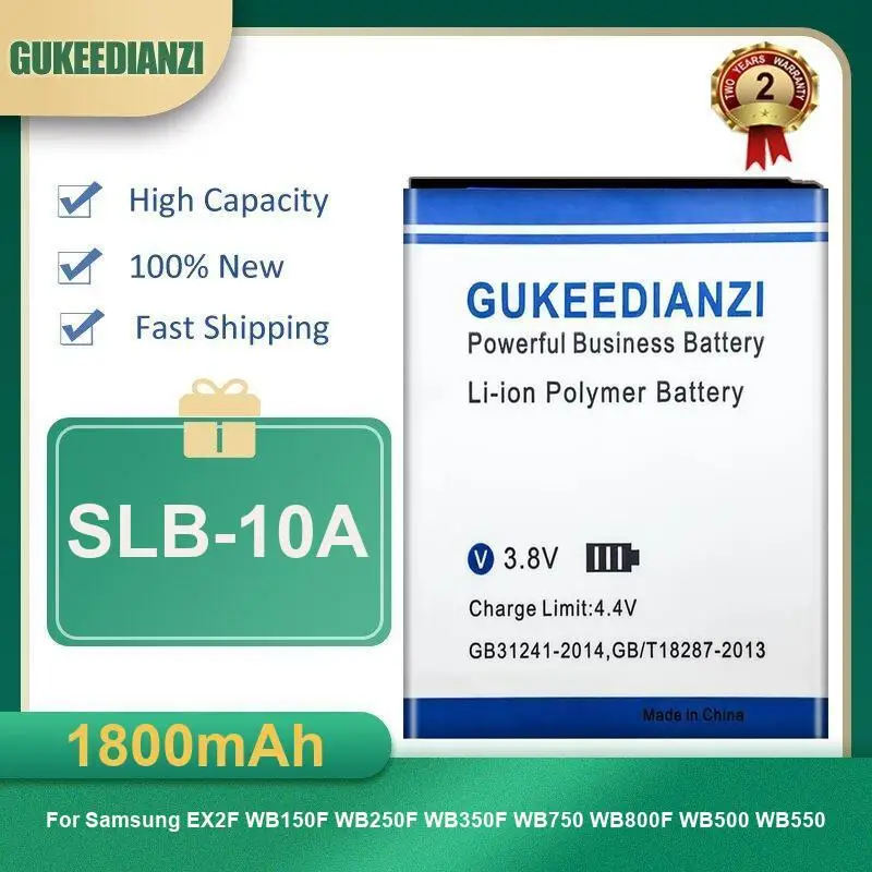 Battery For Samsung AQ100 DV150F ES65 ES67 ES70 ES71 ES73 ES74 ES75 ES80 MV800 ES90 EX2F WB150F WB250F WB350F WB750 WB800F