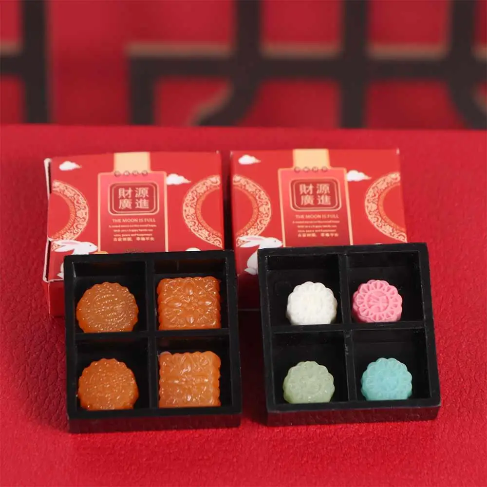 

Dollhouse Miniature Simulation Mooncake Food Simulation Moon Cake Resin Mid-Autumn Mooncake 1/12 Dollhouse Dessert Model