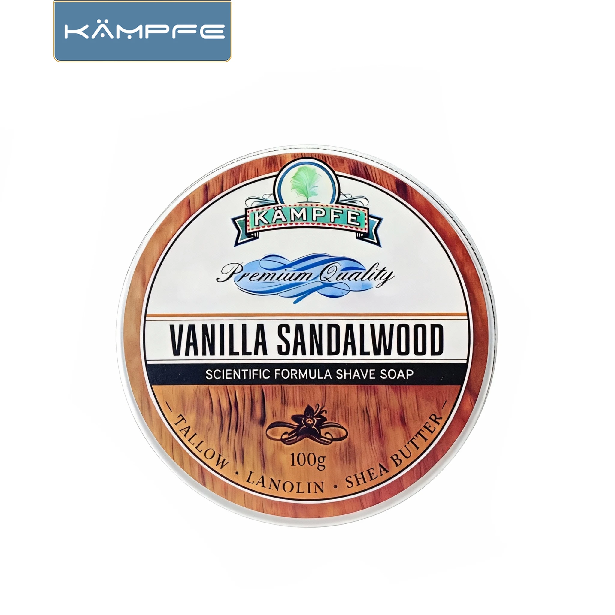KAMPFE Shaving Soap Beard Sandalwood Foam Softens Beard Cleansing Soap