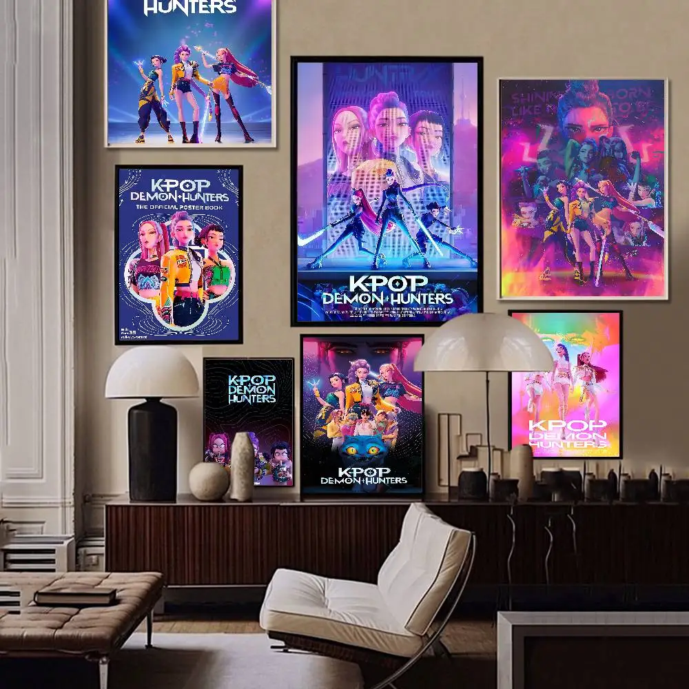 Anime Kpop D-Demon G-Hunte Good Quality Prints and Posters Waterproof Paper Sticker Coffee House Bar Posters Wall Stickers