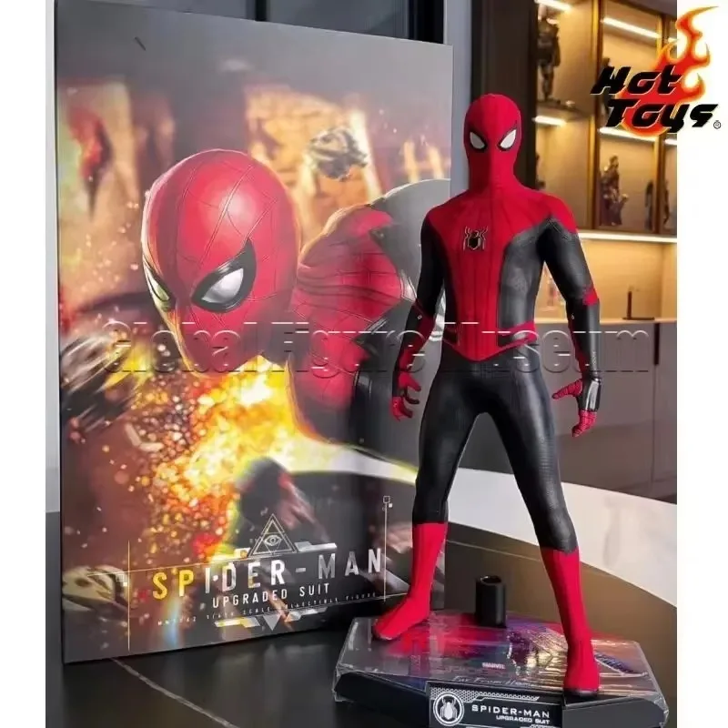 In Stock Hot Toys Ht 1/6 Mms542 Mms482 Far From Home Red and Black Spider-Man Upgrade Set Avengers Infinity War Iron Spider-Man