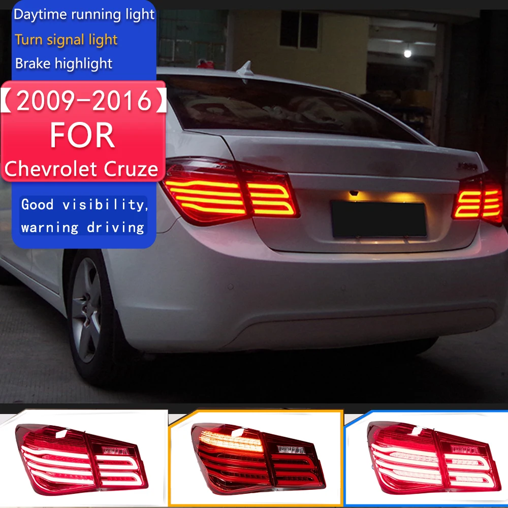 

Car Styling for Chevrolet Cruze Tail Lights 2009-2016 Cruze LED Tail Lamp DRL Dynamic Signal Brake Reverse auto Accessories