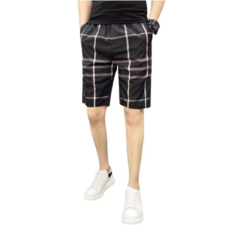 กางเกงขาสั้นผู้ชายเกาหลีฤดูร้อนกีฬากางเกงขาสั้นเสื้อผ้าผู้ชายคุณภาพสูง Harajuku High Street Drawstring สั้นกางเกงใหม่ 2025