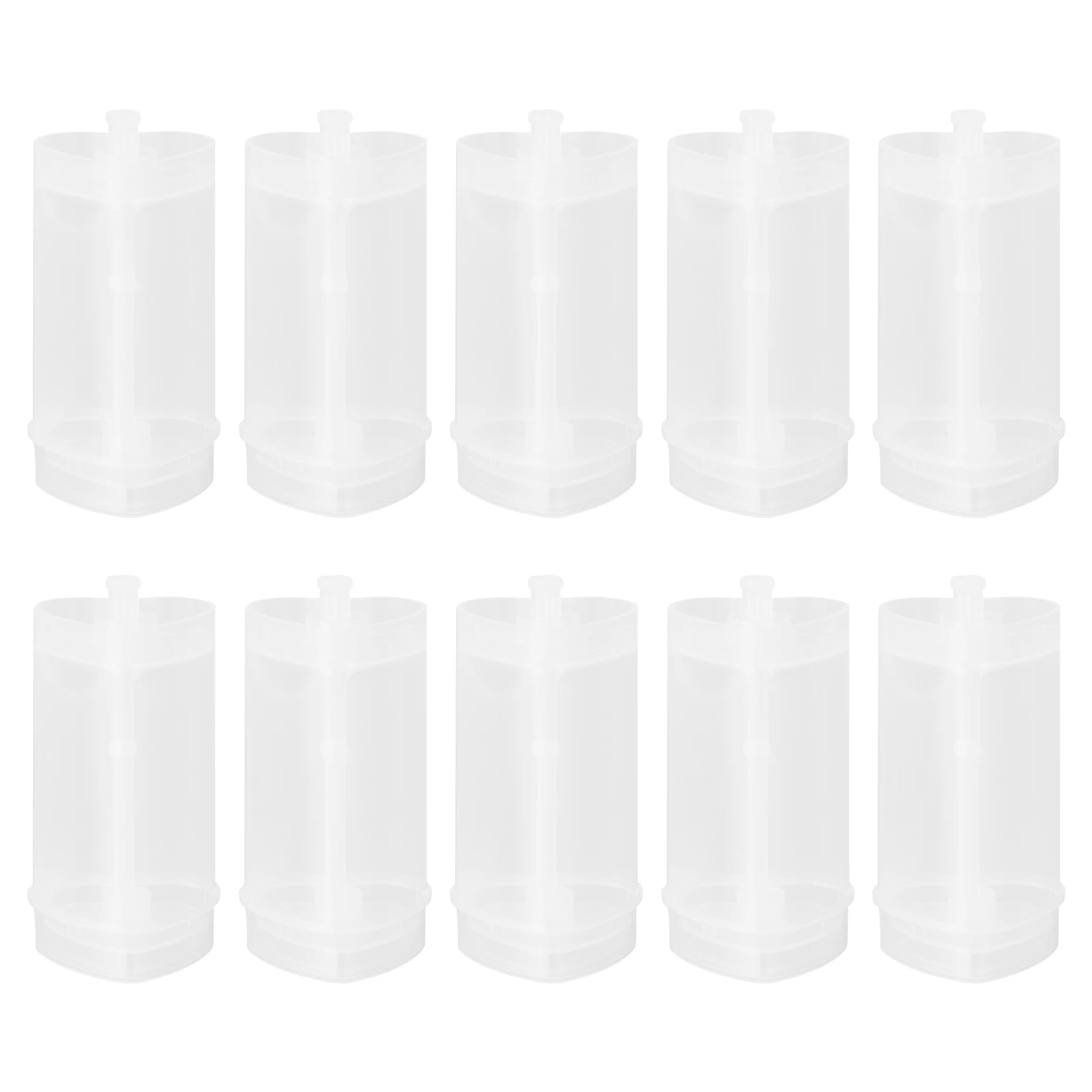 

10 Pcs Cup Cake Holder Pushing Drum Music Tube Heart Shaped Container Containers