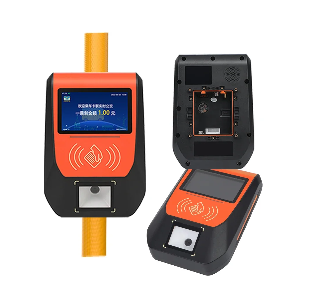 Bus RFID reader android onboard ticket validator automatic fare collection system with qr nfc reader