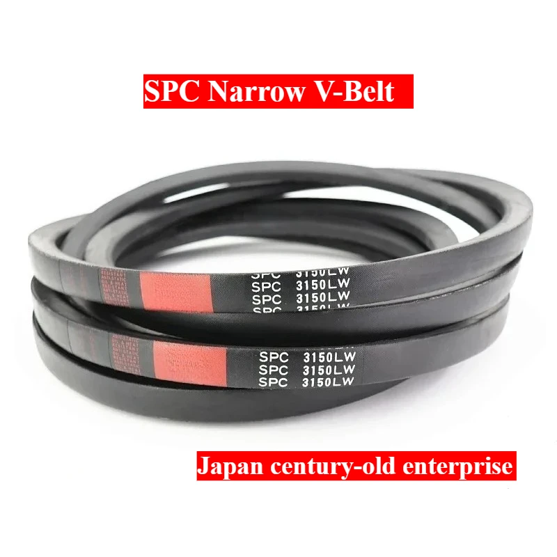 

SPC10000 SPC10600 SPC11200 SPC12500LW Narrow V-belt Tools Motor Machine Powerlifting Conveyor Rollers Japan Rubber V-belt