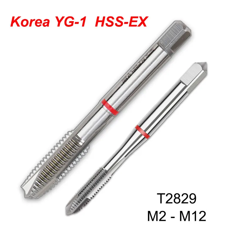 

Korea YG-1 HSS-EX T2829 Spiral Point Taps For Multi Purpose M2 M2.5 M3 M4 M5 M6 M8 M10 M12 Processing Metal Tap