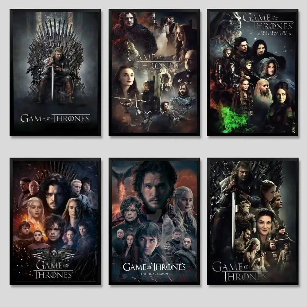 لعبة T-ThroneS W-Western ملصق كرافت نادي بار ورقة ملصقات عتيقة جدار الفن اللوحة غرفة نوم دراسة ملصقات #1