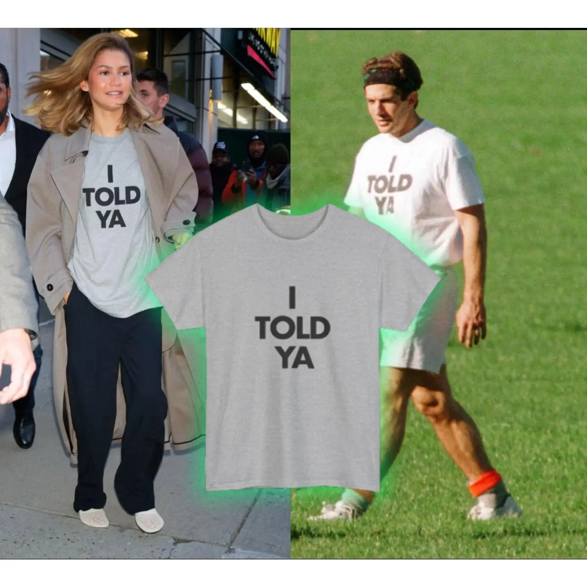 Y2k Tees Fans Gift Y2k Top New I TOLD YA Challengers  T-Shirts O-Neck Print T Shirts Harajuku Fashion Casual Clothing Unisex