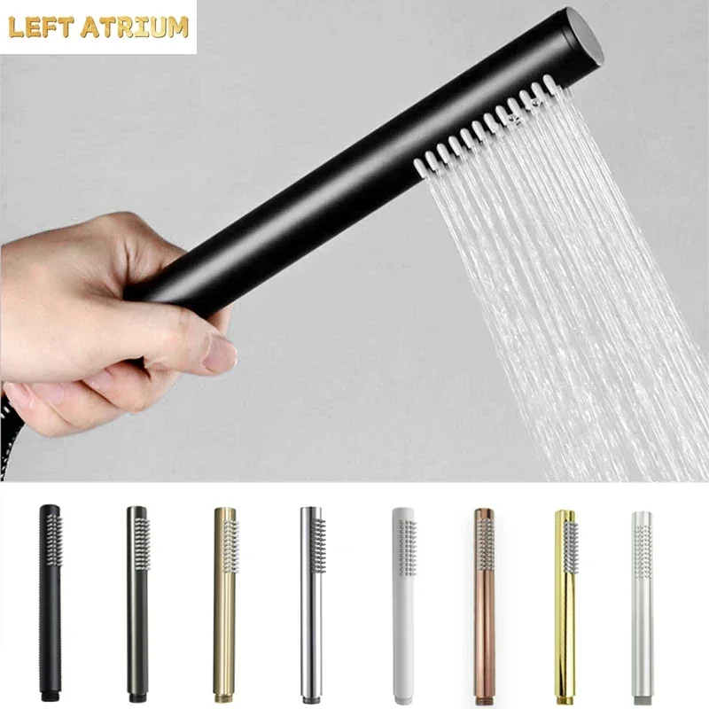 Brass Handheld Shower Head Brushed Golden Hand Held Shower Sprayer White Bath Sprinkler Grey Chrome Black Rose Gold Handshower