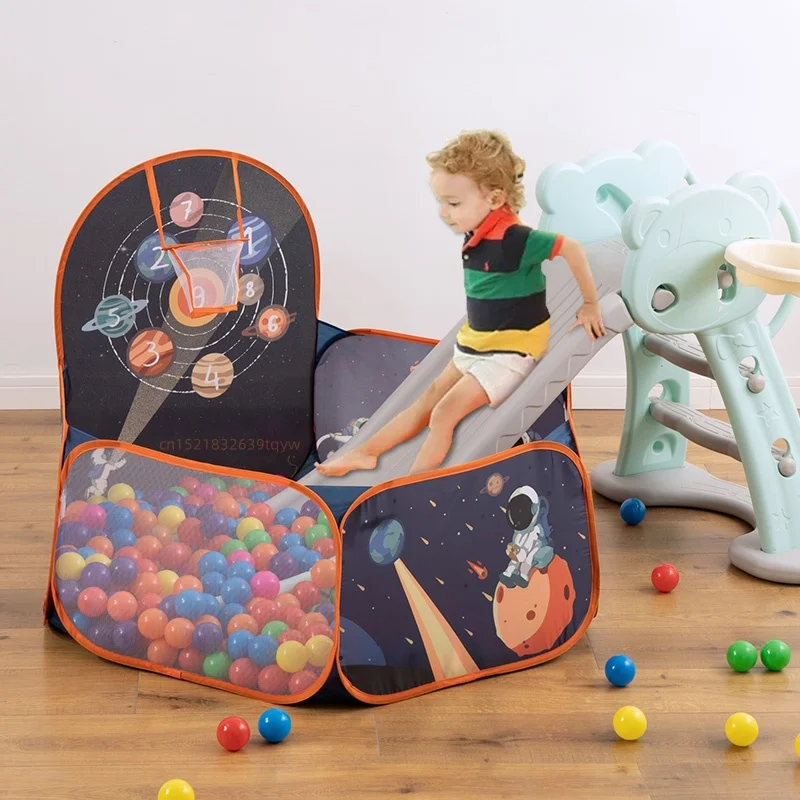 Pozo de bolas para niños, tienda de campaña grande emergente para niños pequeños, casa de juegos, parque infantil para gatear, bolas no incluidas
