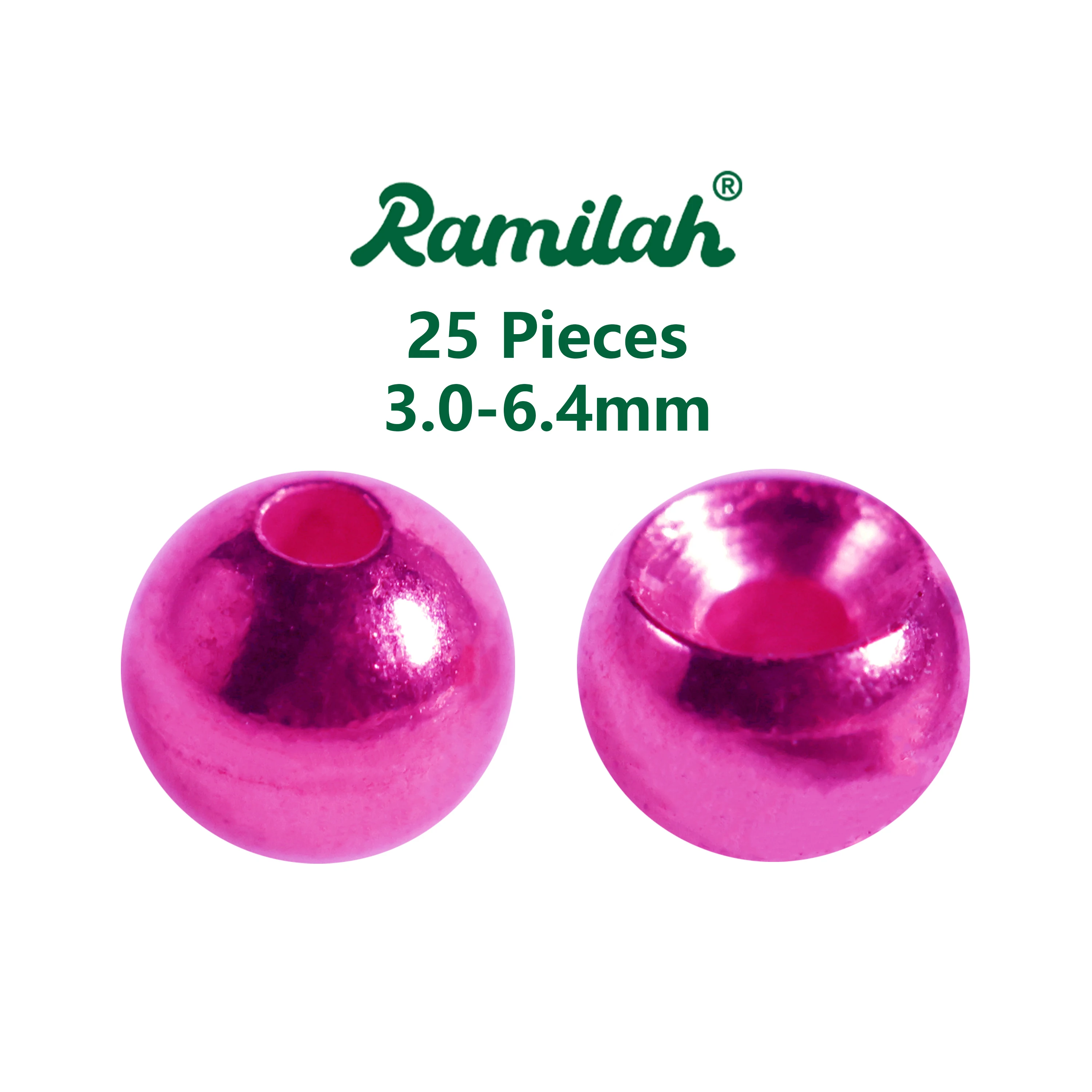 25 pièces 27 couleurs 3.0-6.4mm perles de tungstène Cyclope pour attacher des mouches