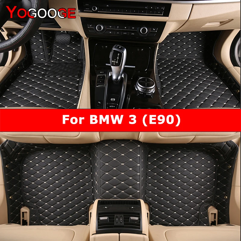 YOGOOGE Custom Car Floor Mats For BMW 3er E90 2005-2013 316-335 Auto Carpets Foot Coche Accessorie