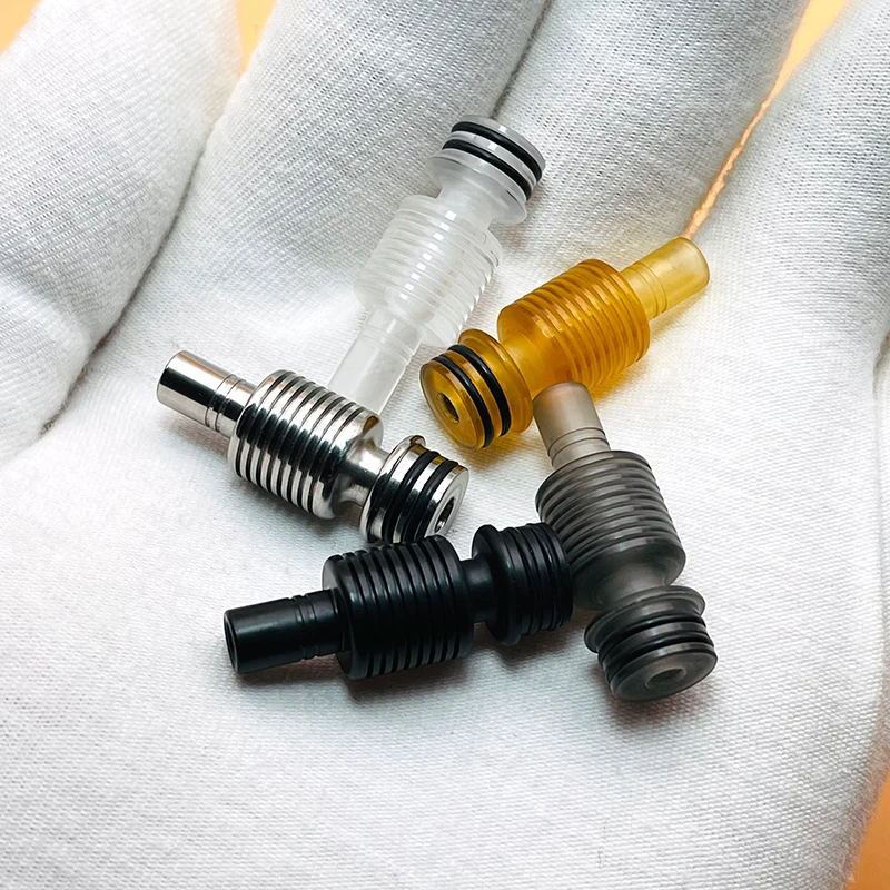 Boquilla de goteo larga DSX 510 mtl 316ss pc material pom resistente al calor para flash e vapor rta, atomizador de tanque, accesorio para vapeo