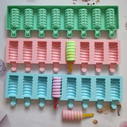 8 Cavities Ball String Ice Cream Silicone Mold Chocolate Candy Jelly Summer Frozen Making Tool DIY Cake Decor Baking Mold Gift