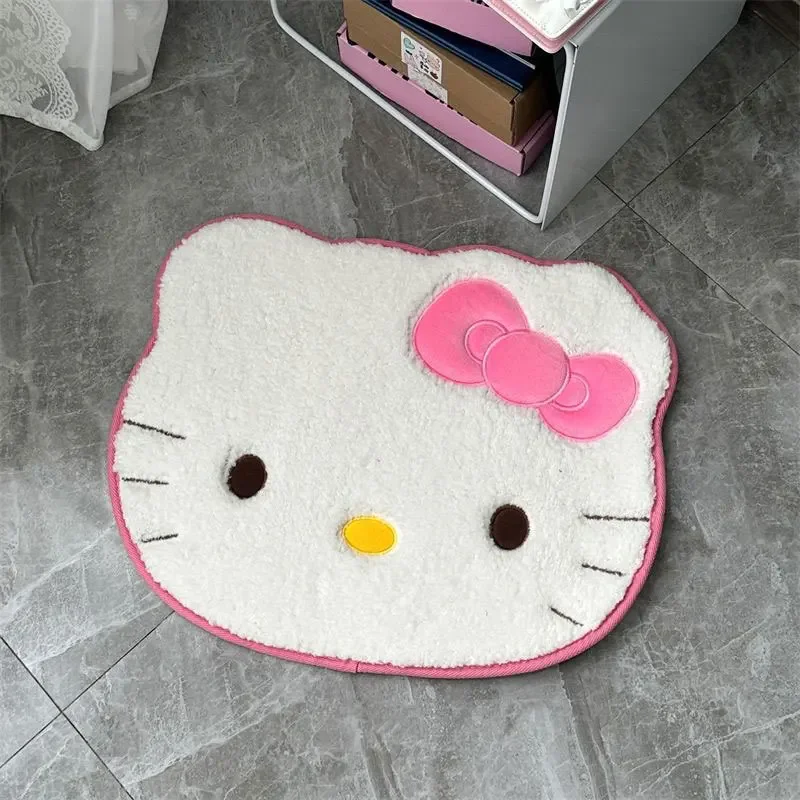 50X60Cm Hello Kitty Floor Mat Bathroom Anti-slip Carpet Car Cushion Soft Sanrio Absorbent Quick-dry Bath Mat Indoor Decoration