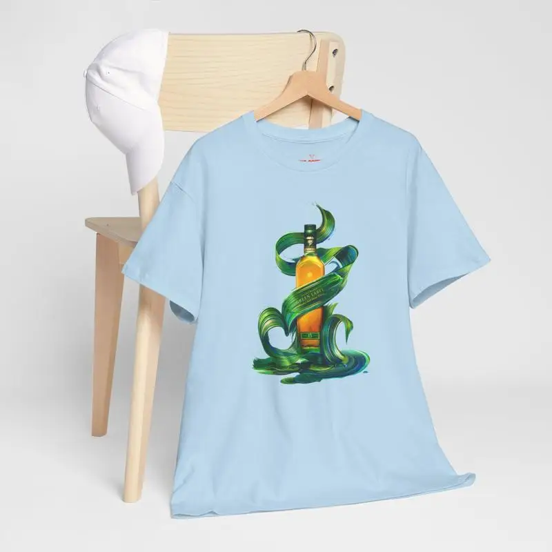 Johnnie Walker Green Label Scotch Whisky Camiseta de algodón pesado
