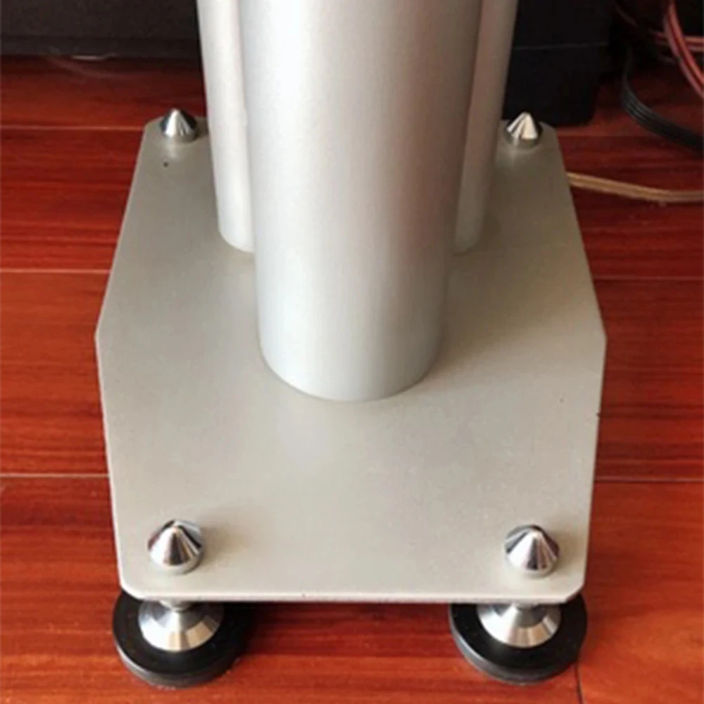 39/49x13mm HiFi Isolation Spike Base Pad Stainless Graphite Shock Absorption Feet Mat for AMP Turntable CD Player Radio Cabinet