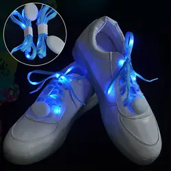1 Pair Luminous Shoelaces High Brightness Cool Lightweight LED Sport Shoe Glowing Laces for Dancing 