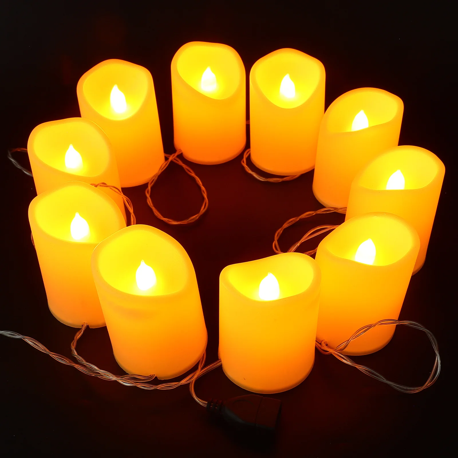 10 LED 電子ストリングライト シミュレーション グリッター フレームレスランプ USB ロマンチックなプロポーズ 結婚式の装飾 暖かい