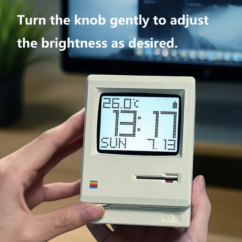 Xiaomi ريترو ساعة الإبداع ماكلوك المنبه طالب خاص الاستيقاظ قطعة أثرية سطح المكتب ديكور شاشة عرض إلكترونية المنبه