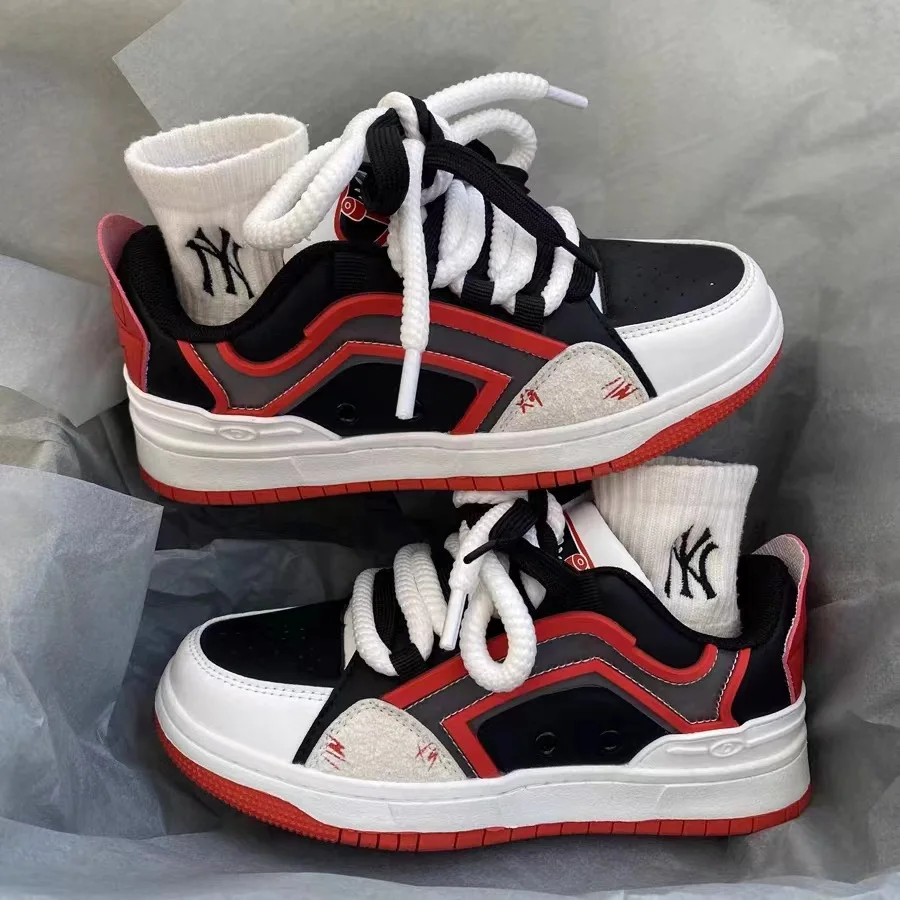 New Men & Women's Shoes Fashion Denim Color Contrast Sports Casual Sneakers Size 36-44