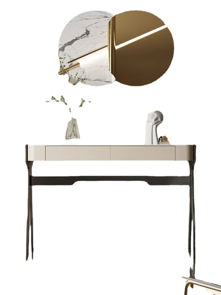 

XL Console Tables Modern Side View PCs Aisle Corridor High-End Art Stone Plate Entrance Cabinet