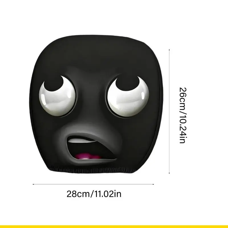 SZCH Googly Eye Car Headrest Covers Funny Cartoon Designs Auto Headrest Protectors