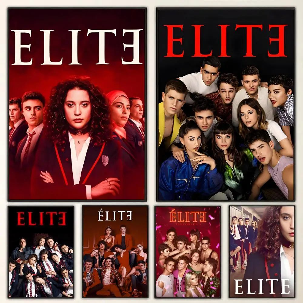 Elite Teen Drama Series Dark Secrets Luxe Aesthetic Poster Aesthetic Art Print for Bedroom & Living Room Decor, Unframed