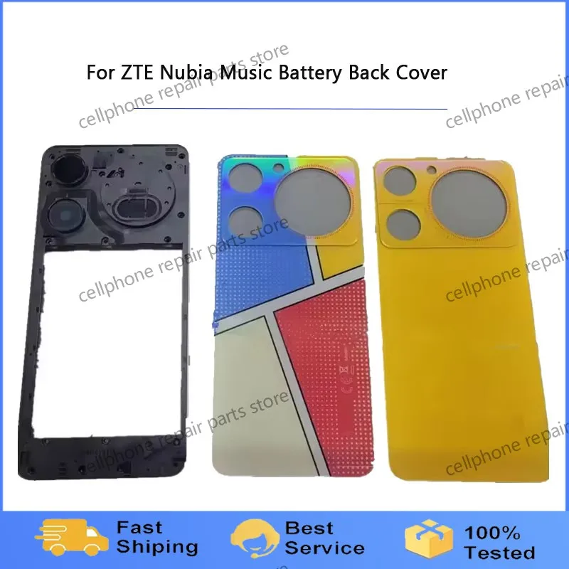 Rear Housing For ZTE Nubia Music Battery Back Cover Middle Frame Repair Replace Phone