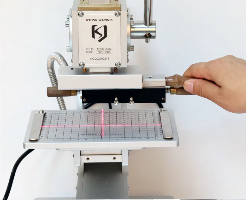 ZJW STLFWT-90XTS Mini Digital Hot Foil Stamping Machine Gold Silver Foil Digital Leather Logo Embossed T Slot Hot Stamping Machi