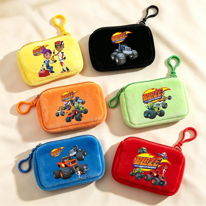 Blaze And The Monster Machines Coin Purse Wallet Cute Print Portable Wallet Key Bank Card Storage Mini Bag Kawaii Birthday Gift