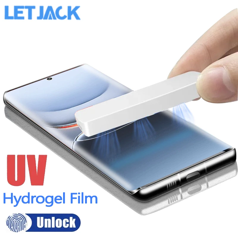 Гидрогелевая пленка с УФ-светом, 1-2 шт., для Vivo iQOO 13 12 11 10 Pro, защитная пленка для экрана iQOO Neo 10 9 9s Pro Plus
