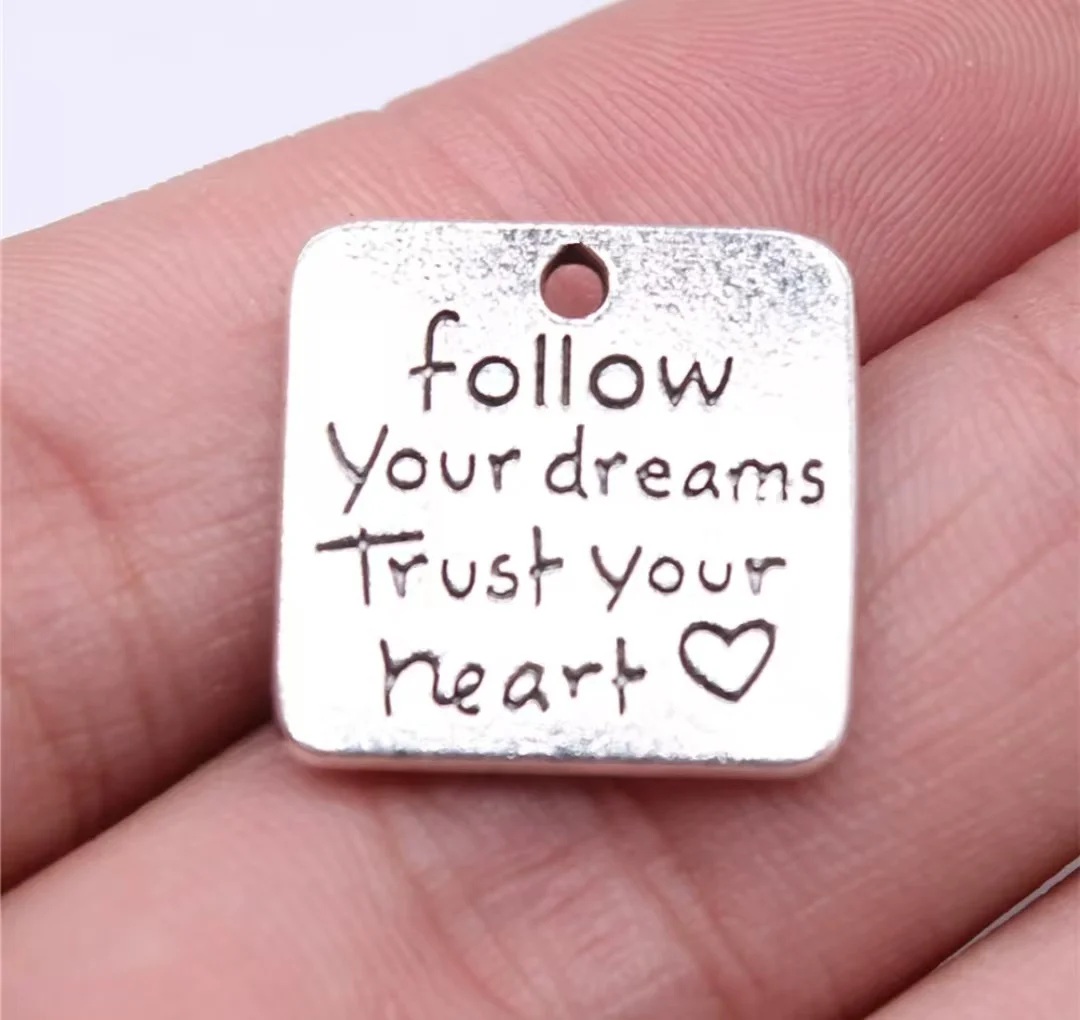 

10pcs 19x19mm Zinc alloy metal tibetan silver plated pendant T0210 for jewelry making