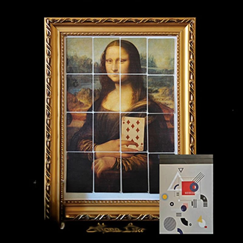 Mona Lisa Magic Brush 2.0 by J.C Magic Tricks Draws Mona Lisa Predict Chosen Card Magia Stage lllusions Gimmicks Mentalism Prop