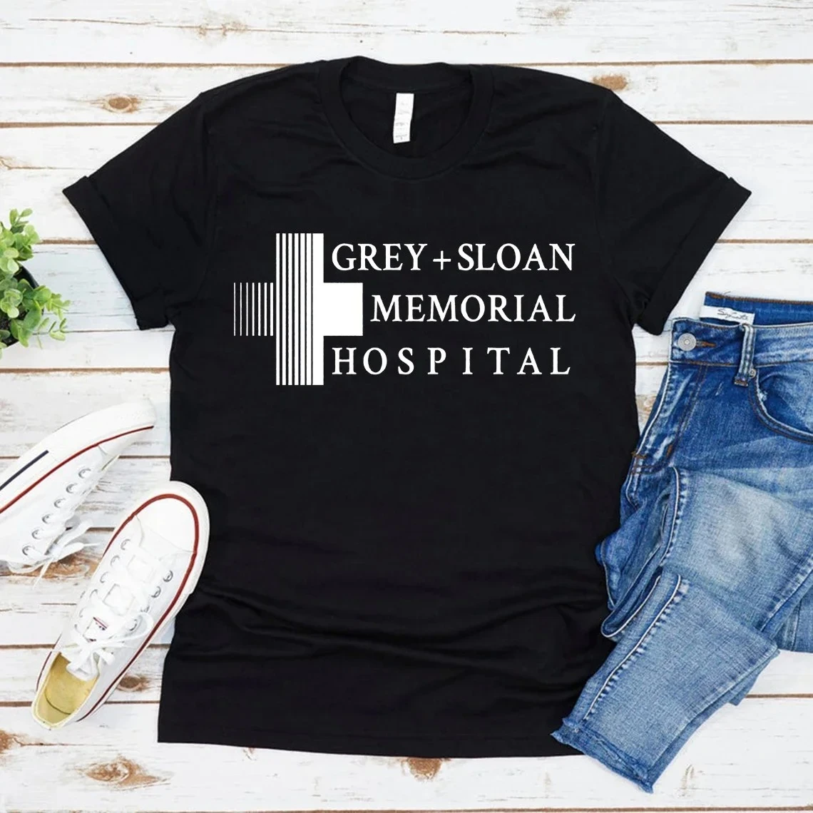 Grey Sloan Memorial Hospital T-shirt Grey's Anatomy Shirt Meredith Grey Tee Women Graphic T Shirts Short Sleeve Streetwear Tops