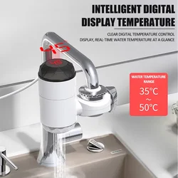 Instant Electric Water Heater Tap Faucet Stainless Steel Water Faucet Heater Cold Heating Faucet Tankless Water Heater Kitchen