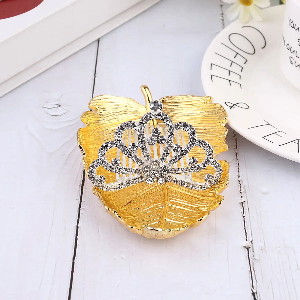 

Поднос для украшений в форме листа, 1 шт., для дома, подарков на помолвку и свадьбу, хранения мелочей