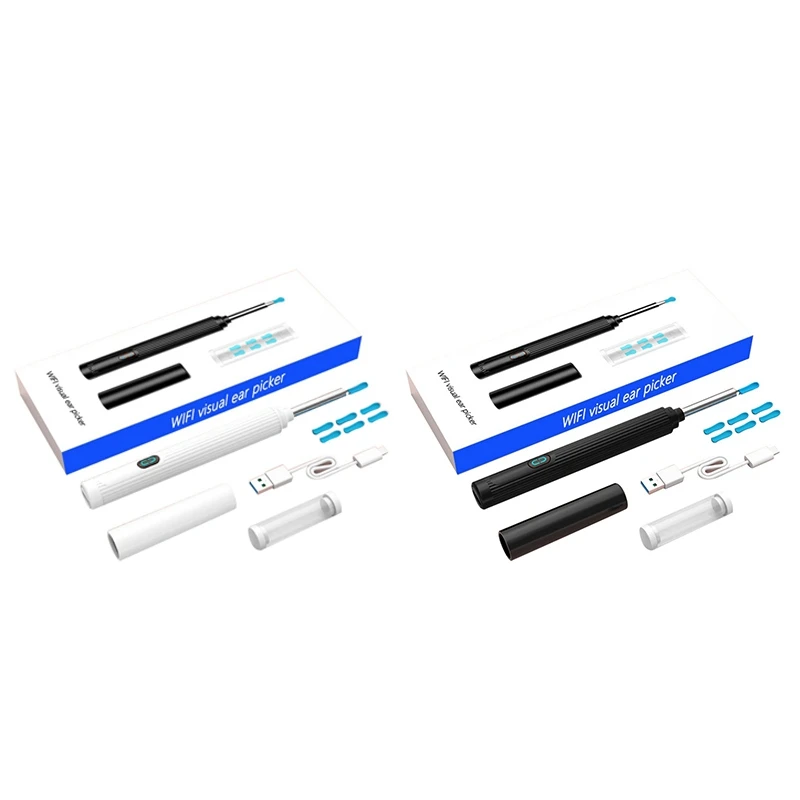 Wireless Visual Ear Picker Otoscope Earwax Removal Tool With Camera Ear Endoscope Set For Children Ear Cleaning-A